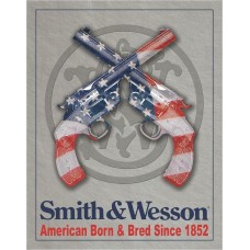 Smith & Wesson American Born Tin Sign
